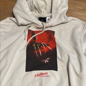 A Nightmare on Elm Street Cream Hoodie